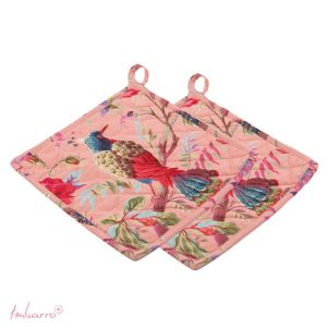 Pannenlappen Paradise Blossom - set of 2