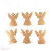 Angel Ornaments Gold, set of 6