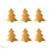 Tree Ornaments Gold, set of 6