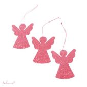 Angel Ornaments Mauve, set of 6