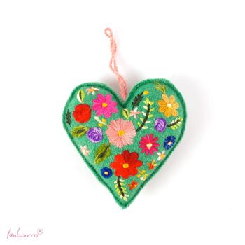 Flower Heart Green