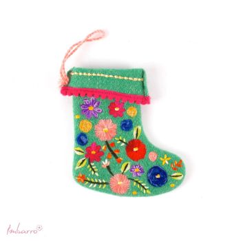 Flower Sock Green