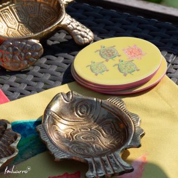 Onderzetters Turtles - set of 5