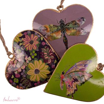 Hearts Embrace Nature - set of 3