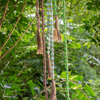 Glass Bead Living Chain - Green